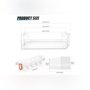 2PCS W11239961 Refrigerator Door Bin Shelf Replacement Compatible with Whirlpool